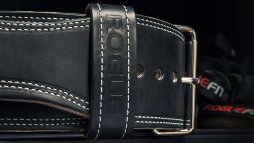 Rogue 13mm Powerlifting Belt - Black Leather - Weight Training